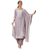 Libas Women'S Chanderi Silk Kurta Sets (99211_Mauve_S)