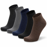 Toe Trends MenS Low Ankle Length Ribbed Socks Daily Wear, Sports & Casual Cotton Socks For Men Free Size, Assorted Colours,