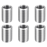 HARFINGTON 6pcs Thread Repair Inserts M20 x 2.5 Male to M16 x 2 Female Thread 32mm Long Stainless Steel Reducing Nuts Metric Sel