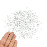 200pcs 10mm Mini Split Jump Ring with Double Loops Small Round Metal Silver Key Rings Connectors for Making Handwork Charms Pend