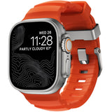 NOMAD Sport Band Rocky Point Magma for Apple Watch - 46/49mm Rugged Apple Watch Band with Natural Titanium Hardware Adventurous