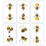 woopme 6 PCs Cartoon Bee Magnetic Bookmark for Students Kids Book Lovers Readers Gift Magnetic Page Clips Folding