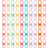 50pcs Metal Lobster Claw Clasps, 360 Swivel Hooks for Lanyards Colorful Swivel Key Chains Rings Connector with Key Ring Heavy Du
