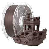 Chitu Systems Conjure Wood PLA Filament 1.75mm 1KG Rose, Real Wood Fibers Filled 3D Printer Filament, Using Reusable Spool Compa