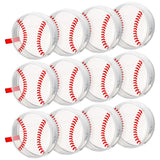 Reginary 12 Pcs Baseball Cosmetic Bag Gifts Accessories for Makeup Bags PVC Clear Cheer Base Ball Case Toiletry Zipper Pouch Wat