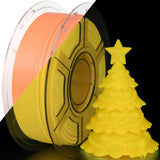 iSANMATE 3D Printer Filament Glow Orange, Glow in The Dark Filament, PLA Filament 1.75 mm,Ideal for Halloween, Christmas & Fall