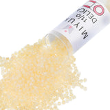 Miyuki Delica Seed Beads - Size 11/0 (1.6 mm), DB2371, Fancy Lined Cream, 7.2 g, Approx. 1440 Beads, Made in Japan