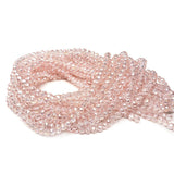 Chengmu 4mm Pink Rondelle Glass Beads for Jewelry Making 1200pcs Faceted Briolette Shape Crytal Spacer Beads Assortments Supplie