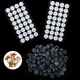 Zonon 64 Pcs Synthetic Filter Paper Stickers 0. 3 Um Filter Disc Mushroom and 100 Pieces Pressure Resistance Vial Rubber Stopper
