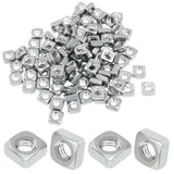 Waziaqoc 100 PCS 304 Stainless Steel M5 Square Nuts
