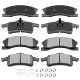AUTOMUTO 8PCS Front & Rear Ceramic Disc Brake Pads Set D791 D945 For Jeep Grand Cherokee 1999-2004