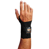 Ergodyne ProFlex 4000 Single Strap Wrist Support, Black Small, Left Hand