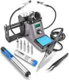 XTronic 9080XR3 110 Watt Heavy Duty Fine to Medium Gauge Wire Soldering Iron Station LED Temp Display, Sleep Function (