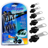 Universal Zipper Repair Kit As seen on TV Fixes any zipper in a Flash Fix A Zipper 6 Pack