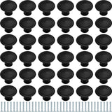 Ripeng 36 Pcs Round Cabinet Knobs Kitchen Drawer Knobs for Hardware Drawer Handles with Screws for Bedroom Furniture (1.06 Inch)