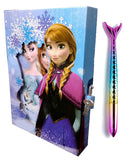 Shree Technesh Freezing Angel Design Personal Lock Diary With Fish Gel Pen For Girls
