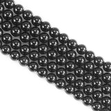 Natural Black Obsidian Beads 8mm Round Stone Beads for DIY Bracelets Necklace Earrings Making 45pcs