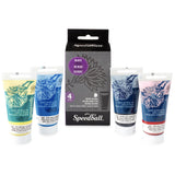 Speedball WaterSoluble Block Printing Ink Starter Set, 4Color Set, 1.25Ounce Tubes