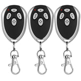 Kingdder 3 Pcs 4 Channels Gate Opener Remote Compatible with Aleko LM123 433.92mhz Garage Door Remote Control Transmitter with K