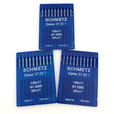30 Pk. Schmetz 135X17 DPX17 Industrial Walking Foot Sewing Machine Needles (19 (Metric Size 120))