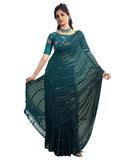 Satrani Womens Pure Georgette Saree (3473S692N_Rama)