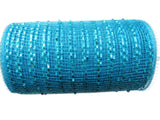 YYCRAFT 10 Yards Metallic Mesh Ribbon for Decoration/Wreath Making Craft (Turquoise, 6 x 10 Yards)