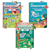 DINO MINI Stickypuff Value Pack - 3 Reusable Puffy Sticker Book for Toddlers - Puffy Stickers for Toddlers - Travel Activities f