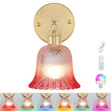 GEEZO Vintage Battery Operated Wall Sconce, with Rechargeable Battery Powered Wall Light with Remote Control for Bedside Bedroom