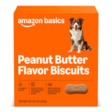 Amazon Basics Peanut Butter Flavor Biscuits Dog Treats 5 lb. Box