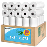 3 1/8 X 273 Thermal Receipt Paper Rolls- Fits All Pos Cash Registers, For Clover POS Cash Register Printers-Premium Quality Germ