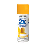 RustOleum 346955 Painters Touch 2X Ultra Cover Spray Paint, 12 oz, Gloss Marigold