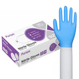 Daddy's Choice Disposable Blue Nitrile Gloves, Size Large, No Latex, No Powder, Safe Working Gloves, House Cleaning gloves,100pc