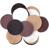 Playfully Ever After Brown, Cocoa, Camel & Cream Craft Felt Circles (4 Inch 15pc)