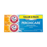 ARM & HAMMER Peroxicare Toothpaste, TWIN PACK (Contains Two 6oz Tubes) Clean Mint Fluoride Toothpaste