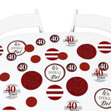 Big Dot of Happiness We Still Do 40th Wedding Anniversary Giant Circle Confetti Party Decorations Large 27 Count