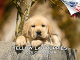 2025 2026 Labrador Pups Yellow Calendar - Dog Breed Monthly Wall Calendar - 12 x 18 Open - Thick No-Bleed Paper - Giftable - Aca