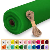Luceinvita Blush Tulle Fabric Roll, 54 x 20 Yards (60FT) Tulle for Wedding Decoration DIY Tutu Party Backdrop Baby Shower Table