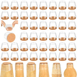 44 Pcs Chair Leg Floor Protectors, Furniture Sliders Felt Pads for Hardwood Floors,Furniture Cups Floor Protectors for Chair to