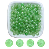 AEVORA 6mm Round Glass Beads for Jewelry Making, 900Pcs Glass Seed Beads for Bracelets, DIY Crafts (Green)