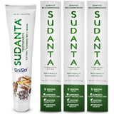 Sri Sri Tattva Sudanta Herbal Toothpaste - SLS Free & Fluoride Free Natural Ayurvedic Toothpaste for Strong Teeth, Healthy Gums