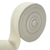1 1/2 Inch Natural White Herringbone Twill Tape Ribbon - 20 Yards Roll, Soft Natural Cotton Binding Trim Edges for Sewing, Knit