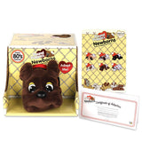 POUND PUPPIES Newborns - Classic Stuffed Animal Plush Toy - 8 - Dark Brown