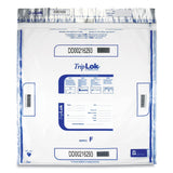 ControlTek TripLok 20 x 20, Clear, 50 Bags, Tamper-Evident Deposit Bags for Cash Handling & Valuables, Moisture, Heat and Cold S