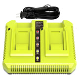 Koedsion Replacement for Ryobi 40v Battery Charger, Compatible with Ryobi 40V Lithium Battery OP4015 OP4026 OP4030 OP4040 OP4050