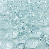 Honkoolly 200pcs Crystal Glass Beads 6mm Faceted Rondelle Glass Spacer Beads with Hole for Bracelets Necklace Earring DIY Jewelr
