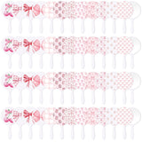 Chunful 48 Pcs Pink Bow Handheld Mirror Bulk Travel Makeup Small Round Mirror Gifts for Women Birthday Wedding Party Favors
