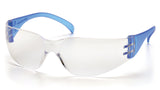 Pyramex Safety Intruder Eyewear, Blue Temples, Clear Lens