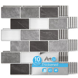 Art3d Peel and Stick Granite Wall Tiles - 12x12 Thicker Design Backsplash, Self-Adhesive Tile for Kitchen & Bathroom Decor