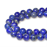 MJDCB Natural Lapis Lazuli Gemstone Loose Beads Round 4mm Energy Stone Healing Power for Jewelry Making