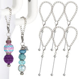 Sayglossy 6 Pcs Beadable Charm Compatible with Stanley Charm Accessories for Tumblers with Handle Cup Chains Wire for 30 40 oz W